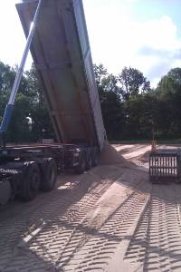 kiptrailer zandtransport